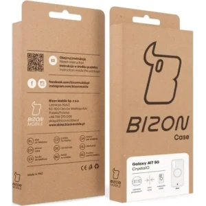 Etui z pierścieniem magnetycznym Bizon Case CrystalO Magnetic do Samsung Galaxy A17 5G przezroczyste