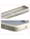 Etui z pierścieniem magnetycznym Bizon Case MatteO Magnetic do Samsung Galaxy S25 FE przydymione-beżowe