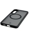 Etui z pierścieniem magnetycznym Bizon Case MatteO Magnetic do Samsung Galaxy S25 FE przydymione-czarne