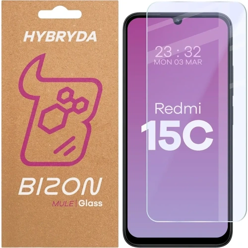 Elastyczne szkło hybrydowe Bizon Glass Mule do Xiaomi Redmi 15C 5G