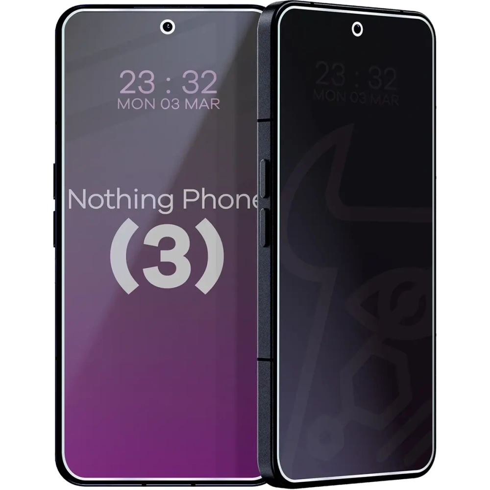 Prywatyzujące szkło hybrydowe Bizon Glass Mule Shadow do Nothing Phone (3) matowe
