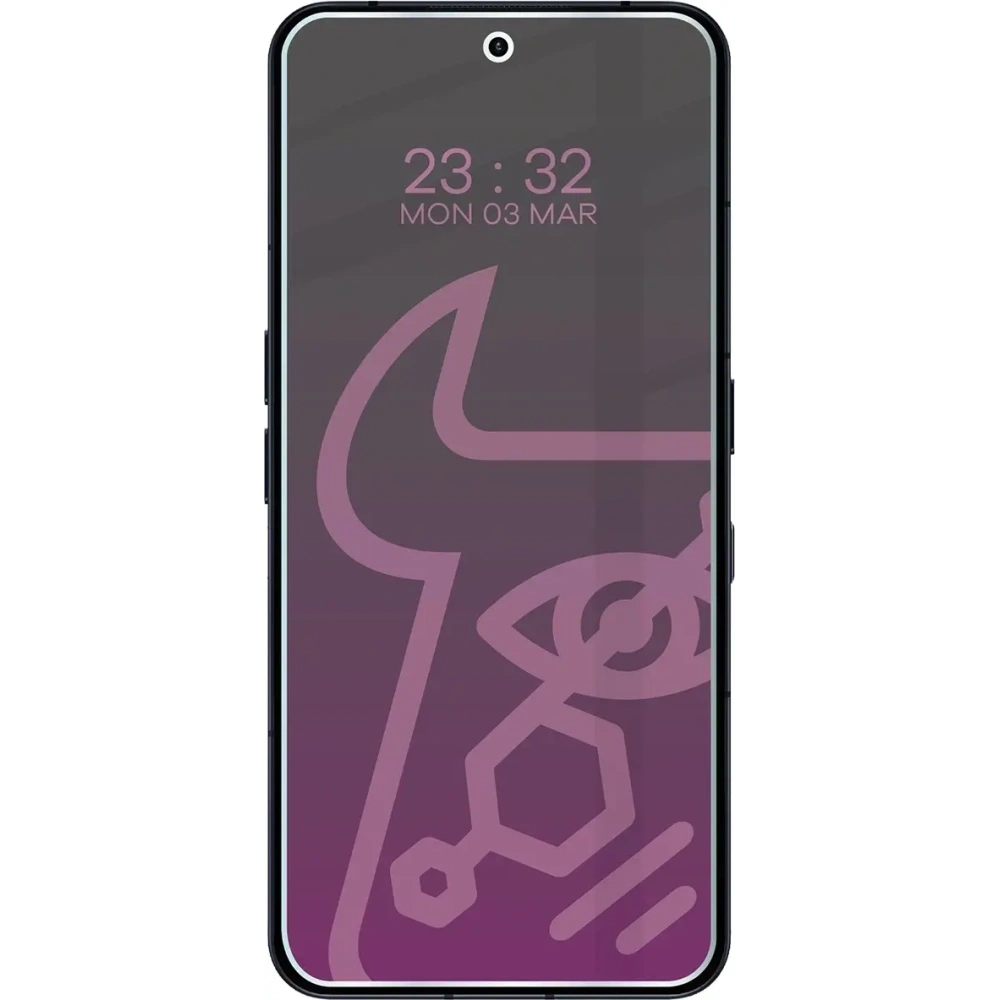 Prywatyzujące szkło hybrydowe Bizon Glass Mule Shadow do Nothing Phone (3) matowe