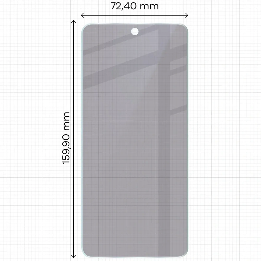 Prywatyzujące szkło hybrydowe Bizon Glass Mule Shadow do OnePlus Nord CE5 5G matowe