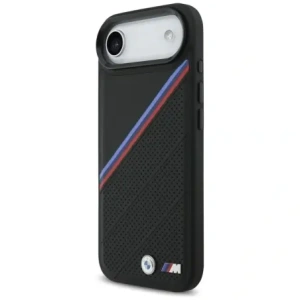 Etui BMW M Tricolor Metal Logo MagSafe do Apple iPhone 17 Air czarny