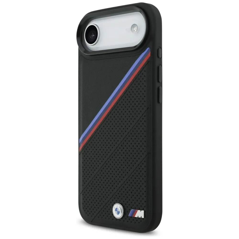 Etui BMW M Tricolor Metal Logo MagSafe do Apple iPhone Air czarny
