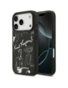 Etui Karl Lagerfeld Grained Pattern & Logo MagSafe do Apple iPhone 17 Pro czarny