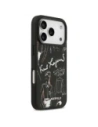 Etui Karl Lagerfeld Grained Pattern & Logo MagSafe do Apple iPhone 17 Pro czarny