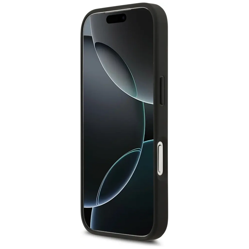 Etui Karl Lagerfeld Grained Pattern & Logo MagSafe do Apple iPhone 17 Pro czarny