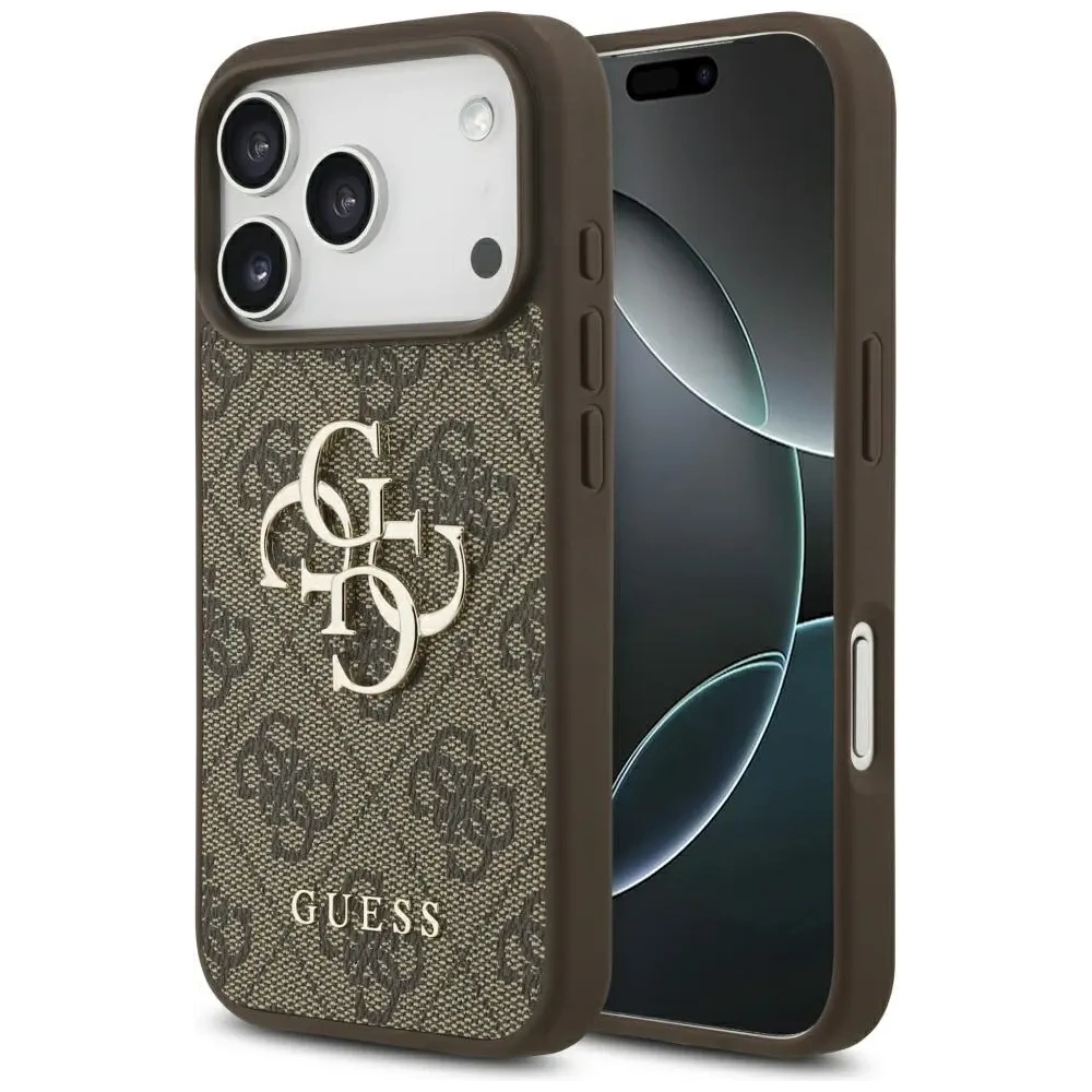 Etui Guess 4G Big Logo do Apple iPhone 17 Pro brązowy