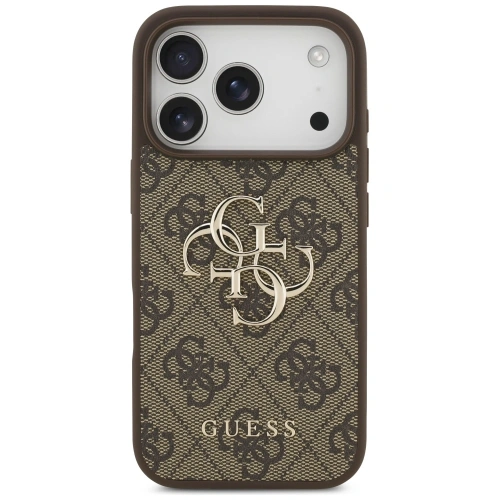 Etui Guess 4G Big Logo do Apple iPhone 17 Pro brązowy