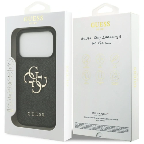 Etui Guess 4G Big Logo do Apple iPhone 17 Pro czarny