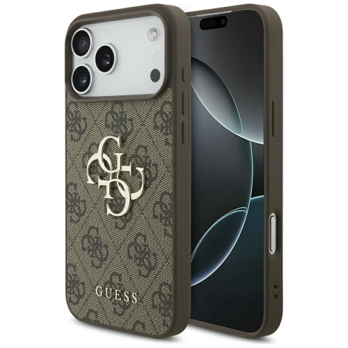 Etui Guess 4G Big Logo do Apple iPhone 17 Pro Max brązowy