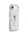Etui Karl Lagerfeld IML Choupette Sketch Logo MagSafe do Apple iPhone Air różowy
