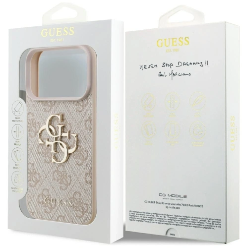 Etui Guess 4G Big Logo do Apple iPhone 17 Pro różowy