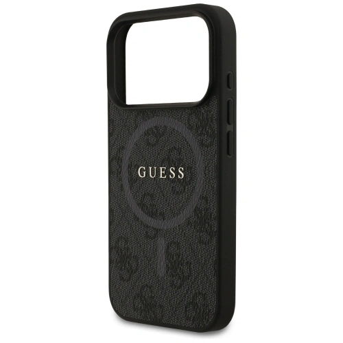 Etui Guess 4G Ring Classic Logo MagSafe do Apple iPhone 17 Pro czarny