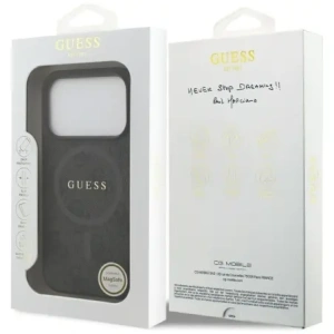 Etui Guess 4G Ring Classic Logo MagSafe do Apple iPhone 17 Pro czarny