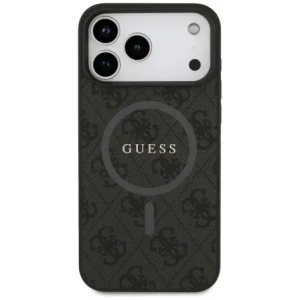 Etui Guess 4G Ring Classic Logo MagSafe do Apple iPhone 17 Pro Max czarny