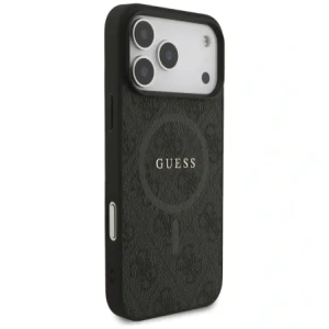 Etui Guess 4G Ring Classic Logo MagSafe do Apple iPhone 17 Pro Max czarny