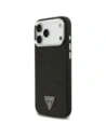 Etui Guess Glitter Triangle Logo MagSafe do Apple iPhone 17 Pro Max czarny