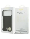 Etui Guess Glitter Triangle Logo MagSafe do Apple iPhone 17 Pro Max czarny