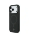 Etui Mercedes Plain Smooth Leather MagSafe do Apple iPhone 17 Pro czarny