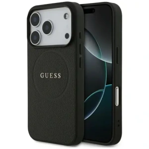 Etui Guess Grained Ring MagSafe do Apple iPhone 17 Pro czarny