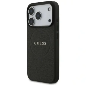 Etui Guess Grained Ring MagSafe do Apple iPhone 17 Pro czarny