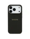 Etui Guess Grained Ring MagSafe do Apple iPhone 17 Pro czarny