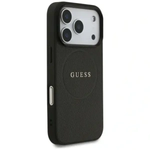 Etui Guess Grained Ring MagSafe do Apple iPhone 17 Pro czarny