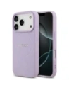 Etui Guess Grained Ring MagSafe do Apple iPhone 17 Pro fioletowy