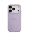 Etui Guess Grained Ring MagSafe do Apple iPhone 17 Pro fioletowy