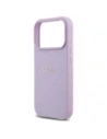 Etui Guess Grained Ring MagSafe do Apple iPhone 17 Pro fioletowy