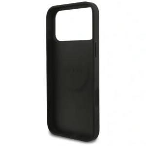 Etui Guess Grained Ring MagSafe do Apple iPhone 17 Pro Max czarny