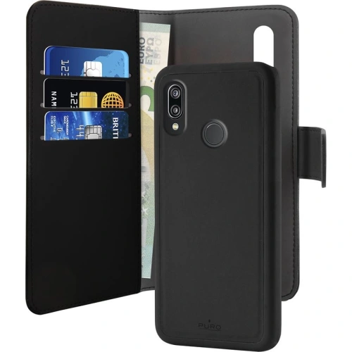 Kup Etui PURO Wallet Detasabil 2in1 Huawei P30 Lite (negru) - PUR025BLK - {ean13} - Sklep Home Screen