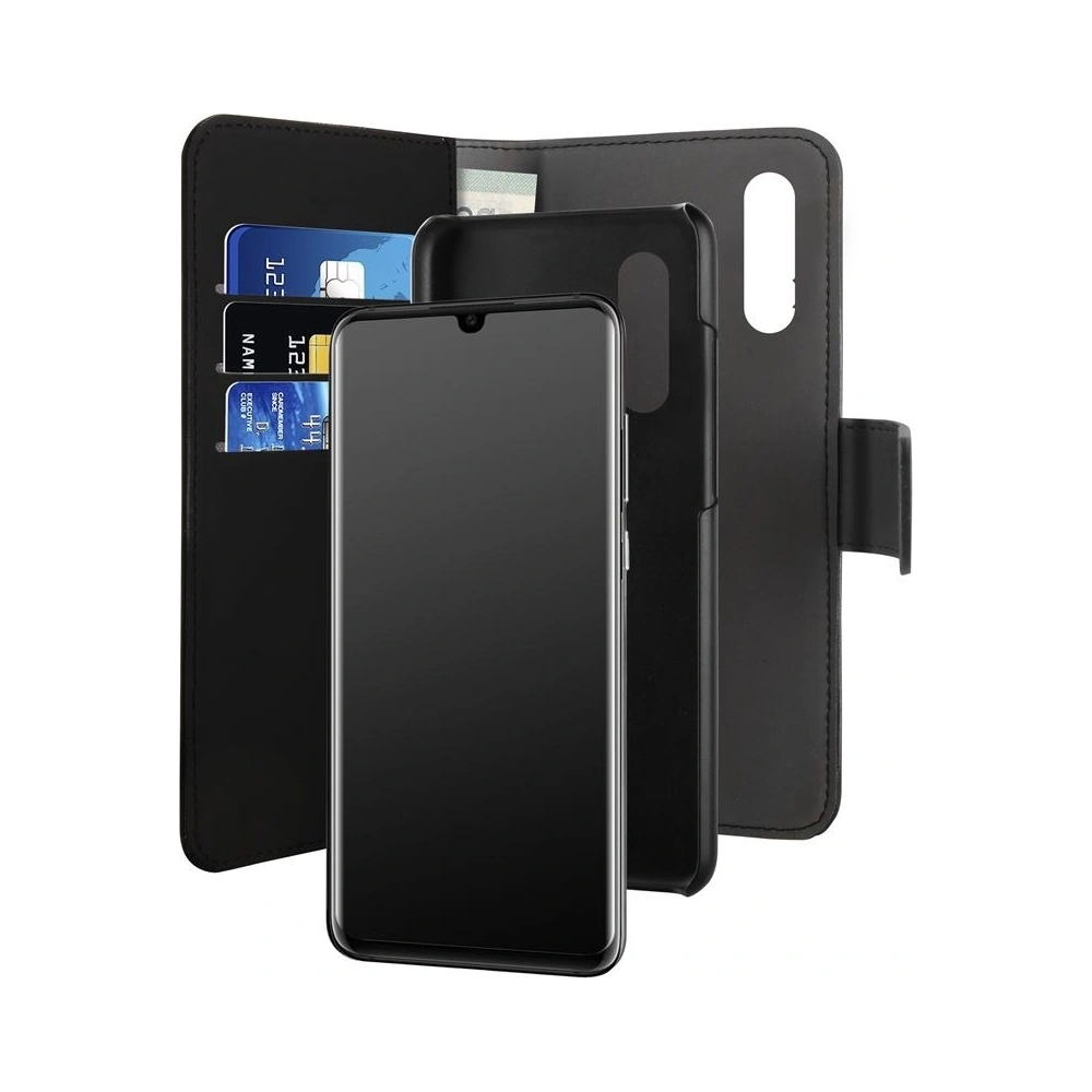 Etui PURO Wallet Detachable 2w1 Huawei P30 Lite (czarny)