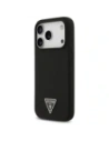 Etui Guess Silicone Triangle Logo MagSafe do Apple iPhone 17 Pro czarny