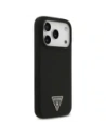 Etui Guess Silicone Triangle Logo MagSafe do Apple iPhone 17 Pro czarny