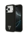 Etui Guess Silicone Triangle Logo MagSafe do Apple iPhone 17 Pro Max czarny