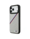 Etui BMW M Tricolor Metal Logo MagSafe do Apple iPhone 17 Pro Max szary