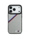 Etui BMW M Tricolor Metal Logo MagSafe do Apple iPhone 17 Pro szary
