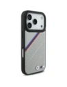 Etui BMW M Tricolor Metal Logo MagSafe do Apple iPhone 17 Pro szary