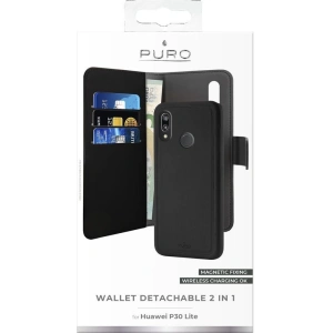Kup Etui PURO Wallet Odnímatelný 2w1 Huawei P30 Lite (černý) - PUR025BLK - {ean13} - Sklep Home Screen
