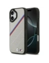 Etui BMW M Tricolor Metal Logo MagSafe do Apple iPhone 17 szary