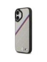 Etui BMW M Tricolor Metal Logo MagSafe do Apple iPhone 17 szary