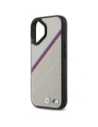 Etui BMW M Tricolor Metal Logo MagSafe do Apple iPhone 17 szary