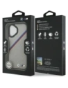 Etui BMW M Tricolor Metal Logo MagSafe do Apple iPhone 17 szary