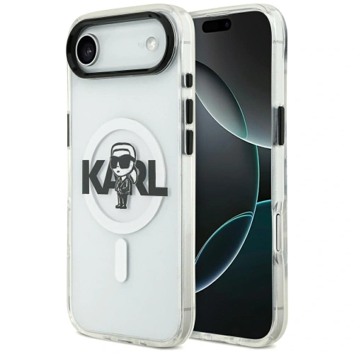 Etui Karl Lagerfeld IML Karl Sketch Logo MagSafe do Apple iPhone Air przezroczysty