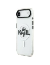Etui Karl Lagerfeld IML Karl Sketch Logo MagSafe do Apple iPhone Air przezroczysty