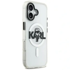 Etui Karl Lagerfeld IML Karl Sketch Logo MagSafe do Apple iPhone 17 przezroczysty