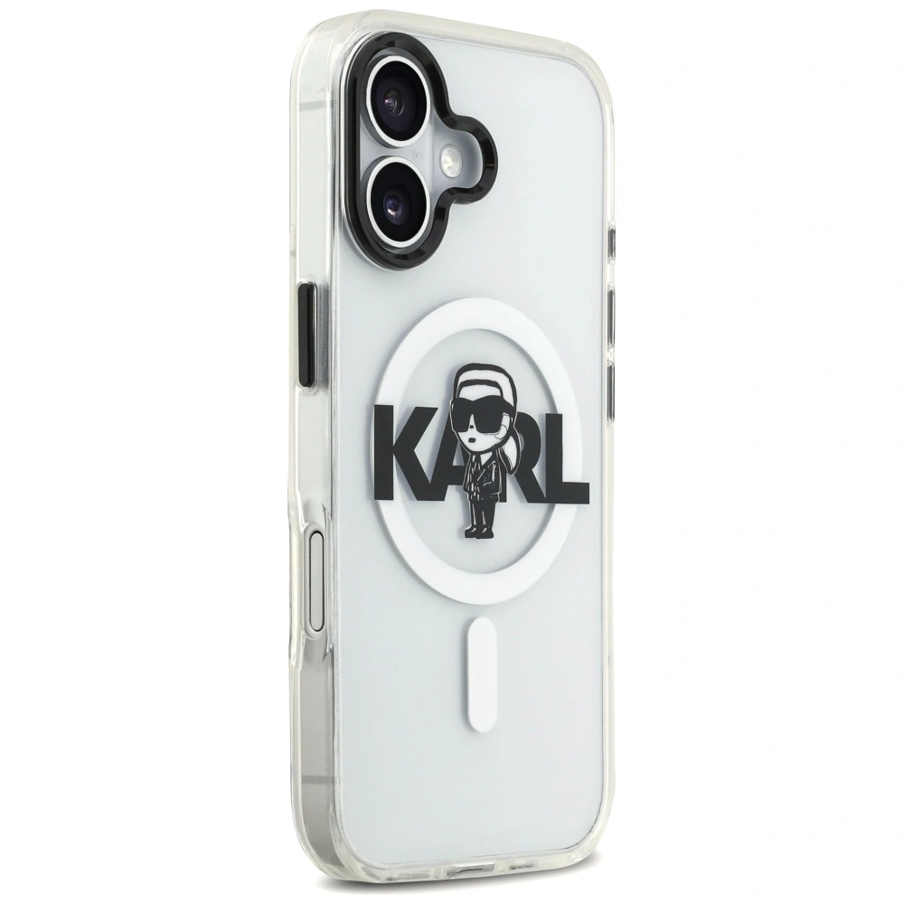 Etui Karl Lagerfeld IML Karl Sketch Logo MagSafe do Apple iPhone 17 przezroczysty